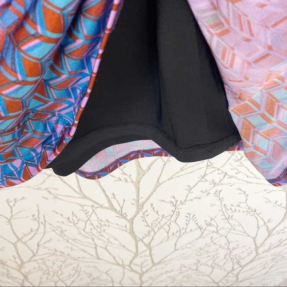 ETCETERA Bright Bold Geometric Print Shift Dress 2 - Picture 8 of 12